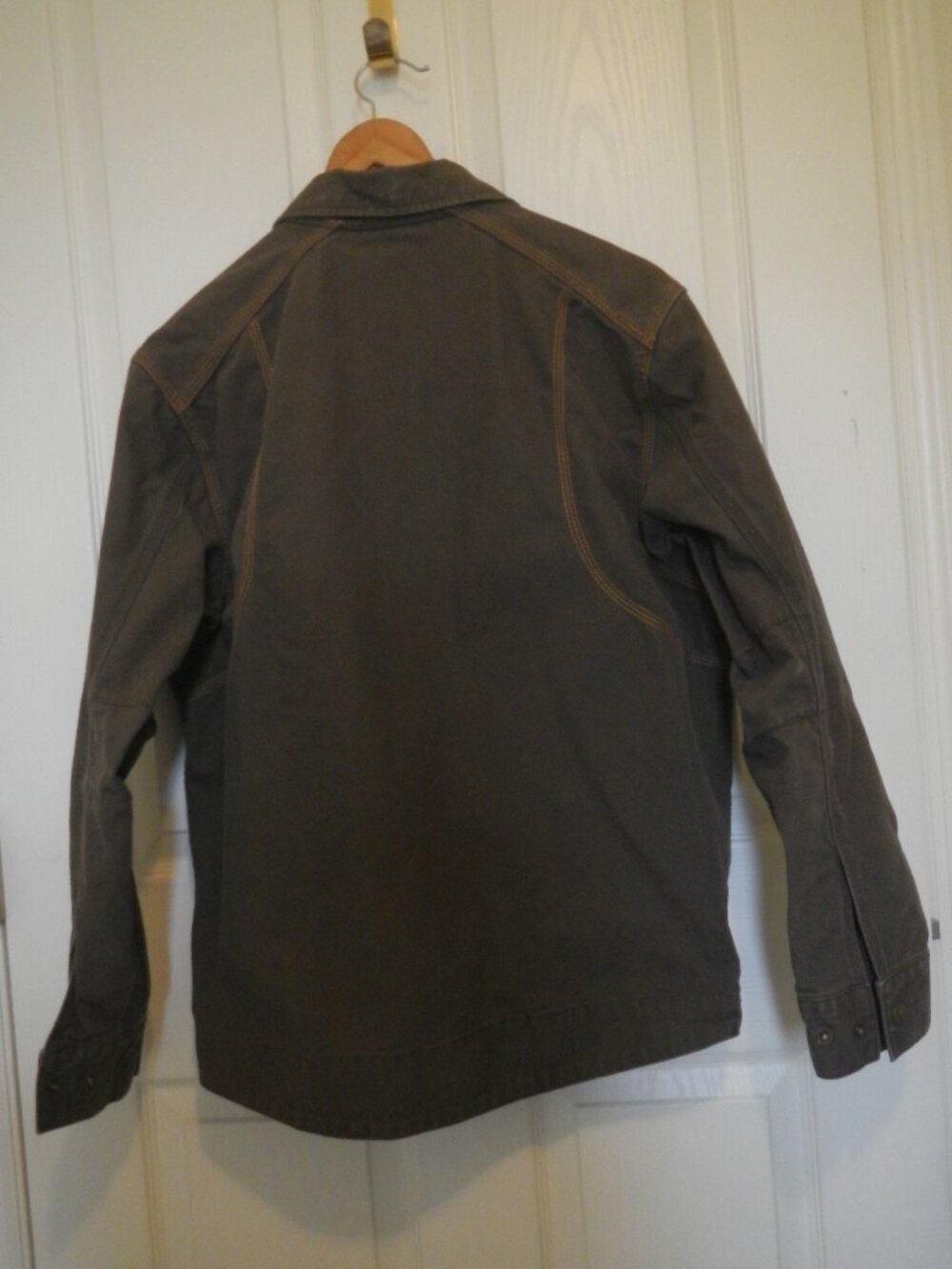 2 Men's Small, Cotton Canvas Work Jackets, Brown and Dark Brown, by Dri-Duck - Picture 5 of 12